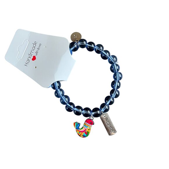 Charmze Stackable Stretch Beaded Bracelets Bird Inspire NEW - Picture 3 of 5